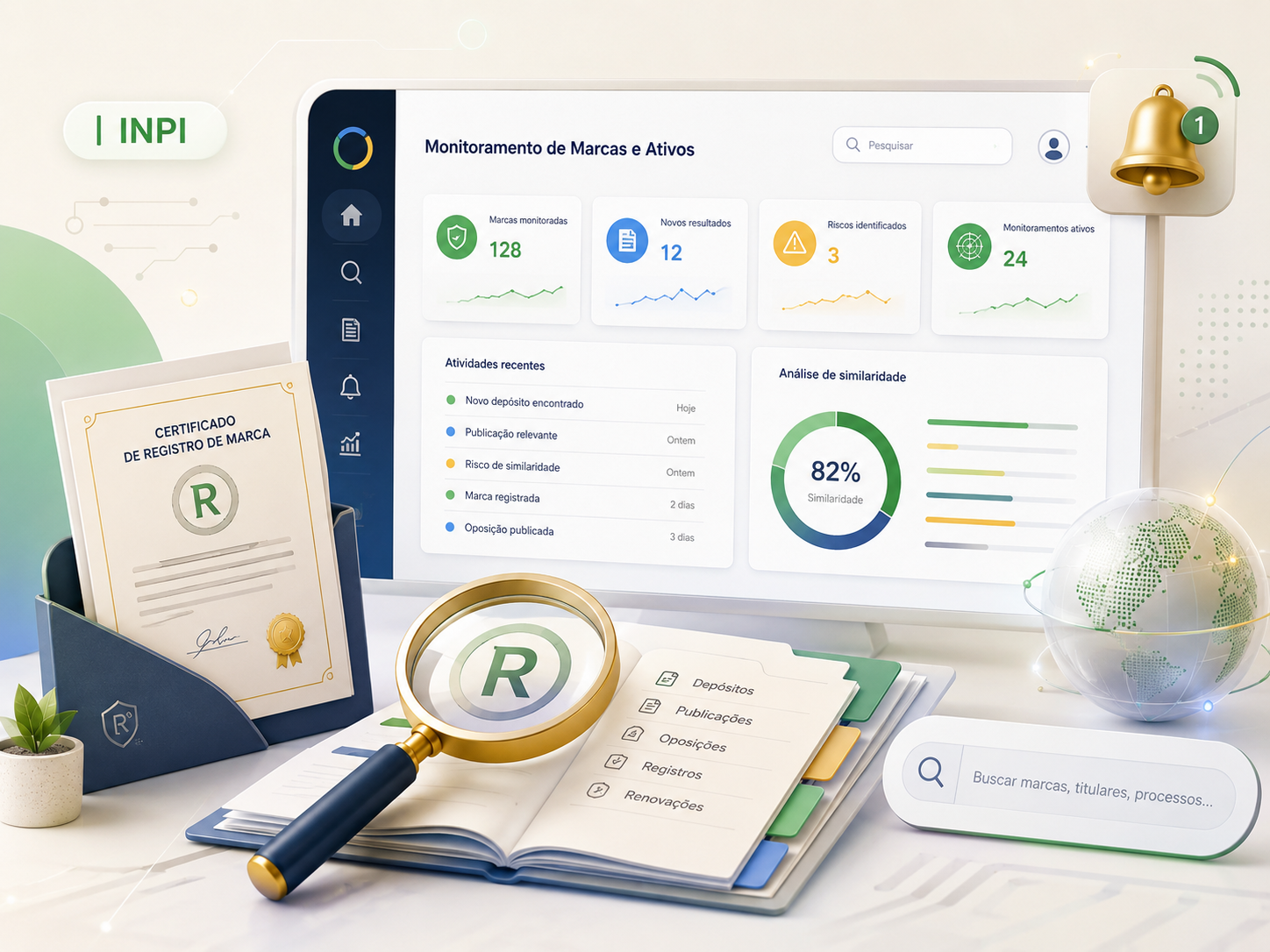 Monitoramento de marcas e processos no INPI